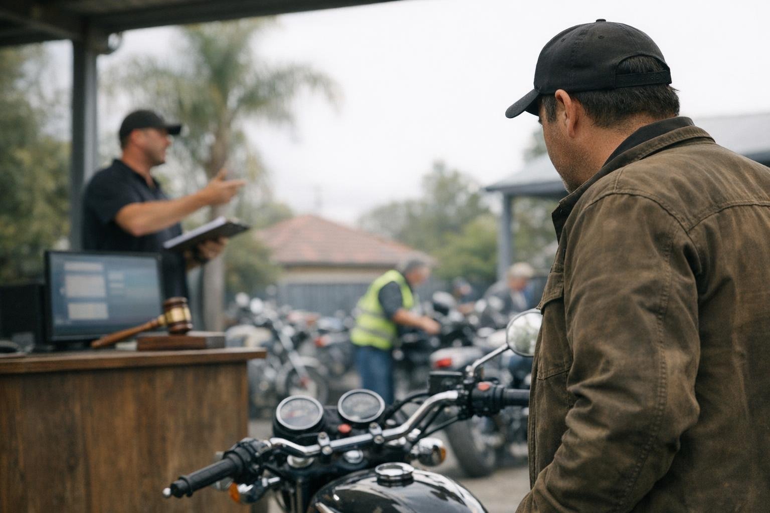 How Bidder Registration applies to Motorcycle Auctions services in Australia, Australia — practical illustration
