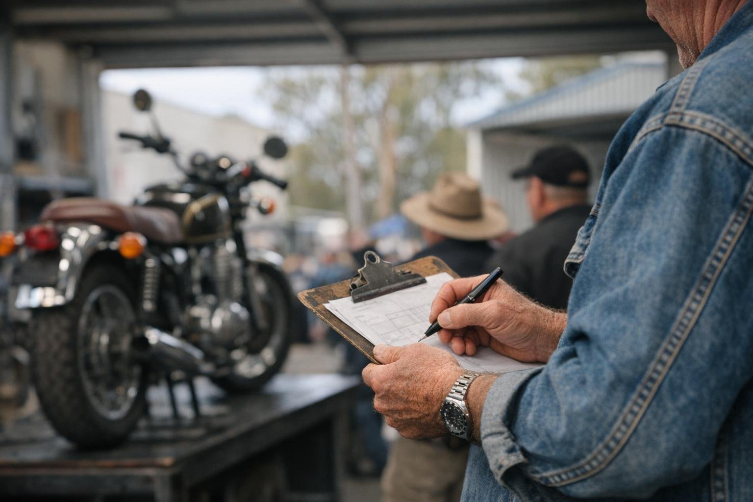 How Compliance Check applies to Motorcycle Auctions services in Australia, Australia — practical illustration