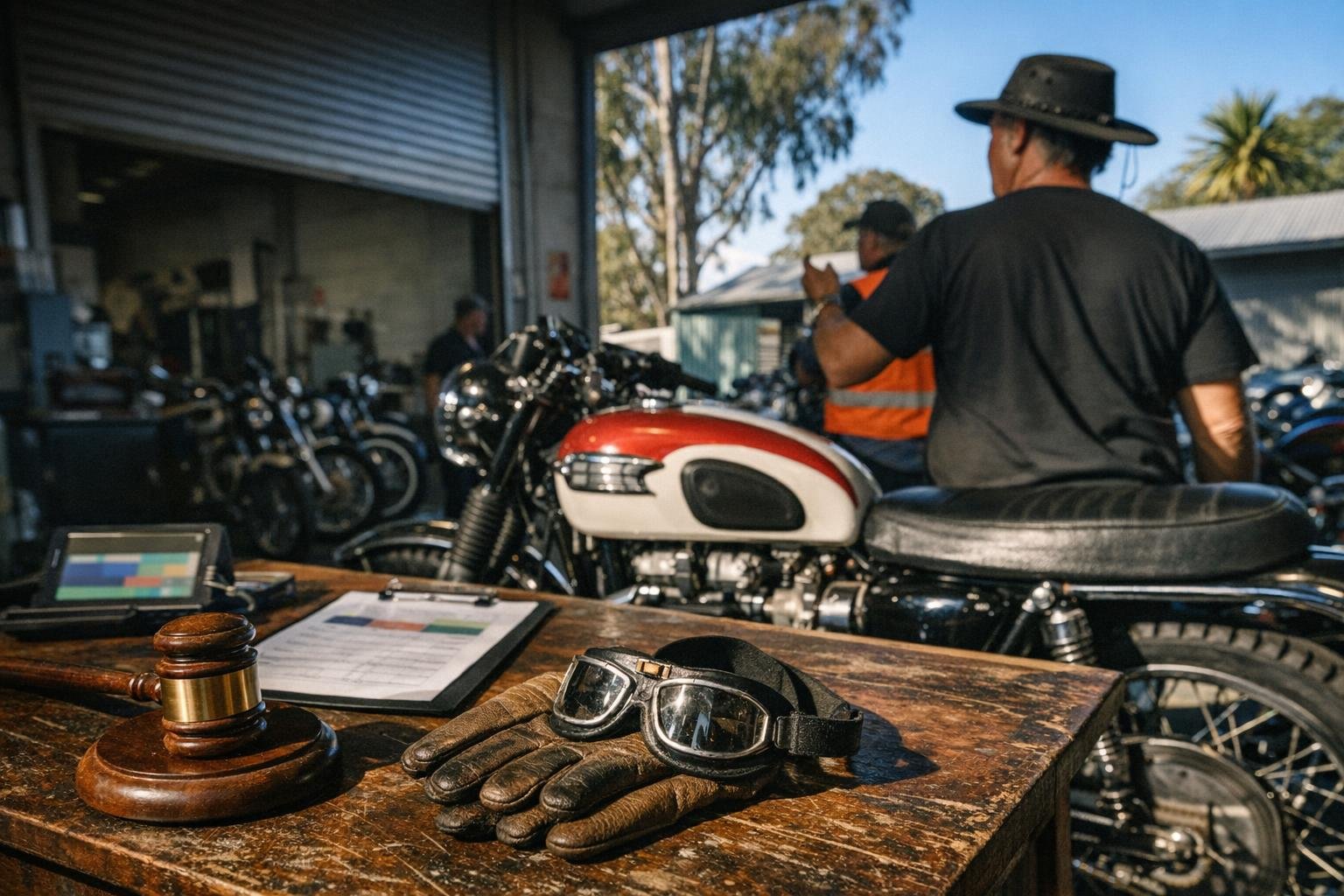 How Frame Number Check applies to Motorcycle Auctions services in Australia, Australia — practical illustration