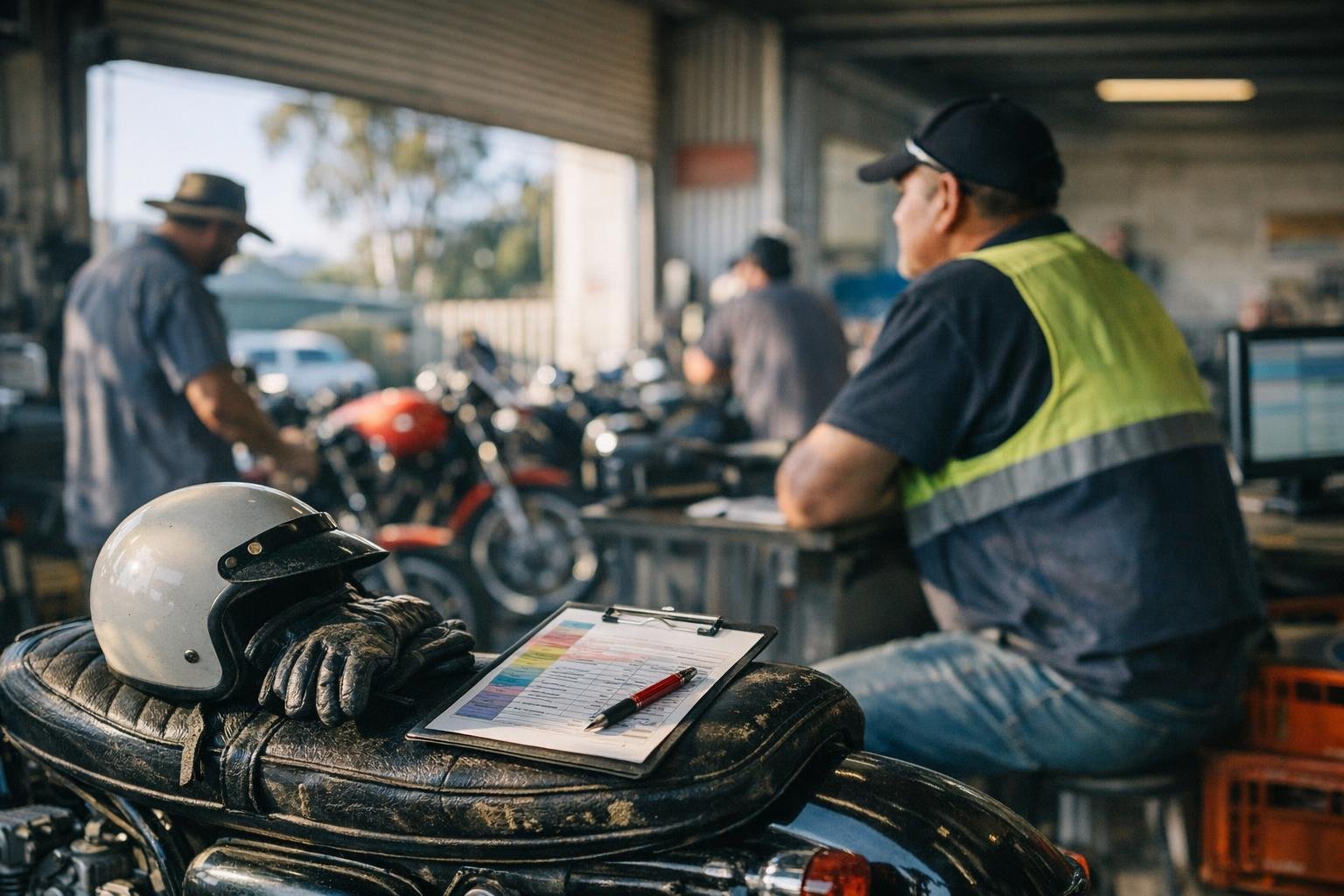 How Gavel Price applies to Motorcycle Auctions services in Australia, Australia — practical illustration