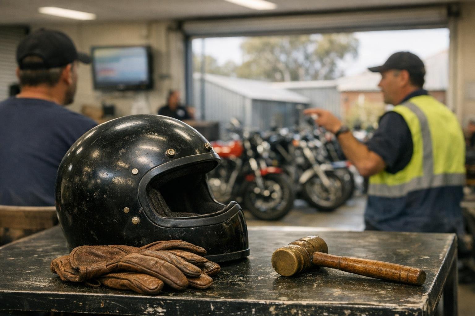 How Insurance Write-Off applies to Motorcycle Auctions services in Australia, Australia — practical illustration