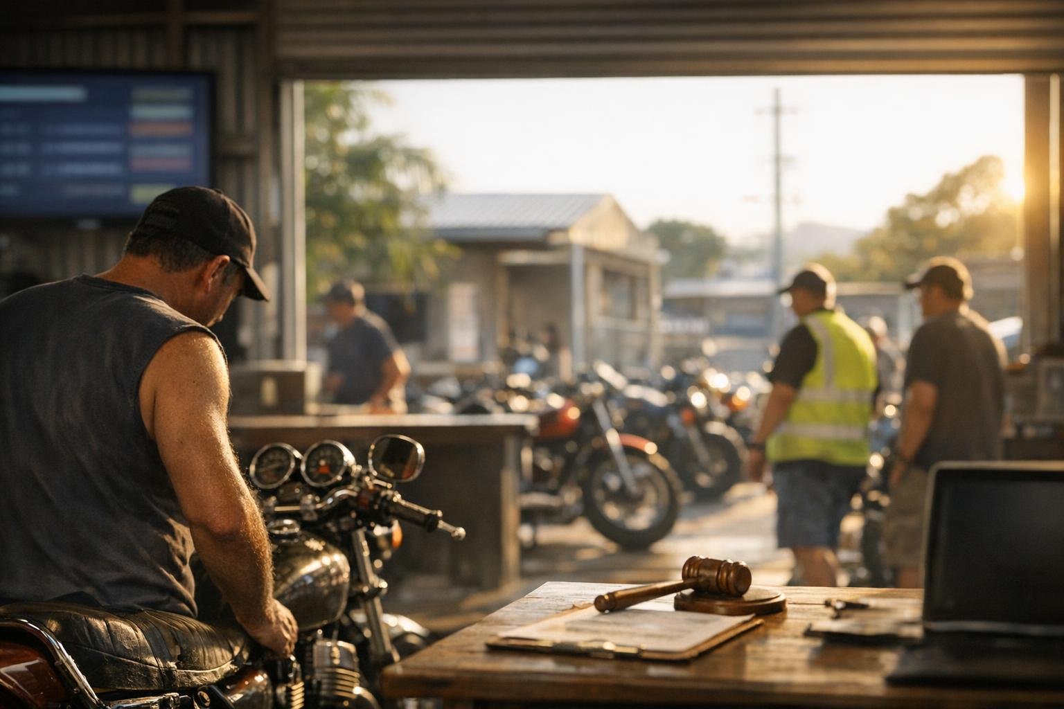 How Pre-Sale Inspection applies to Motorcycle Auctions services in Australia, Australia — practical illustration
