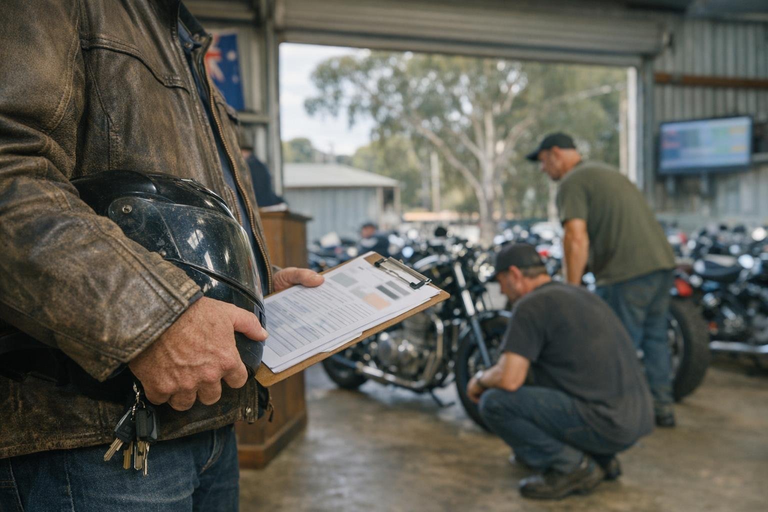 How Reserve Not Met applies to Motorcycle Auctions services in Australia, Australia — practical illustration