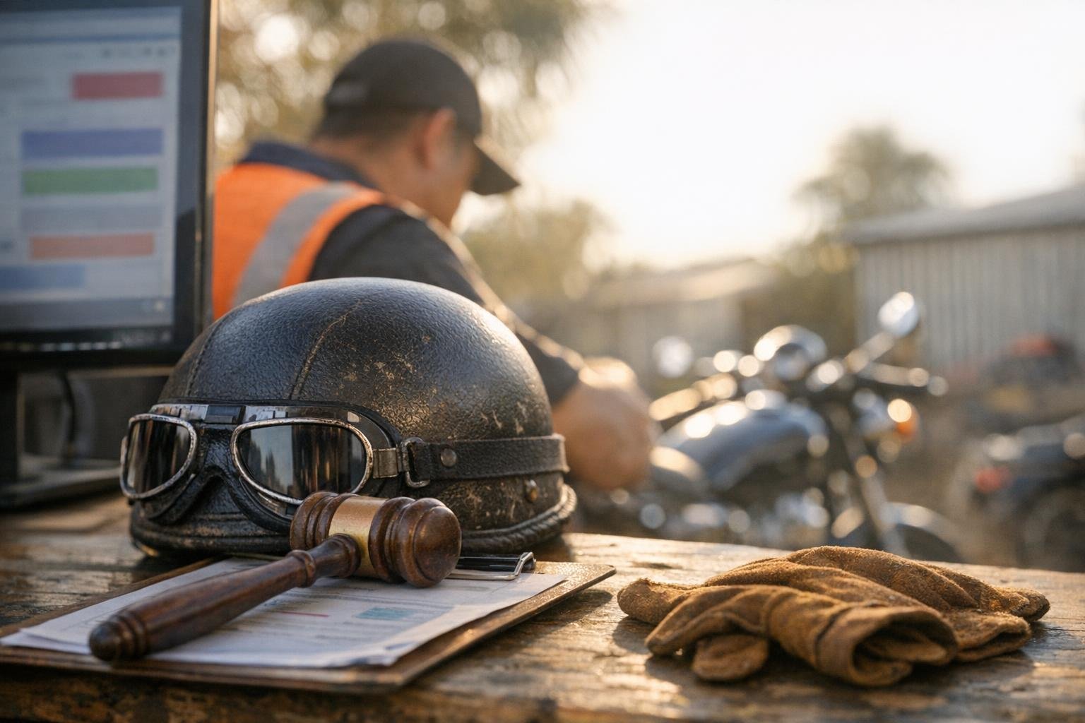 How Salvage Title applies to Motorcycle Auctions services in Australia, Australia — practical illustration