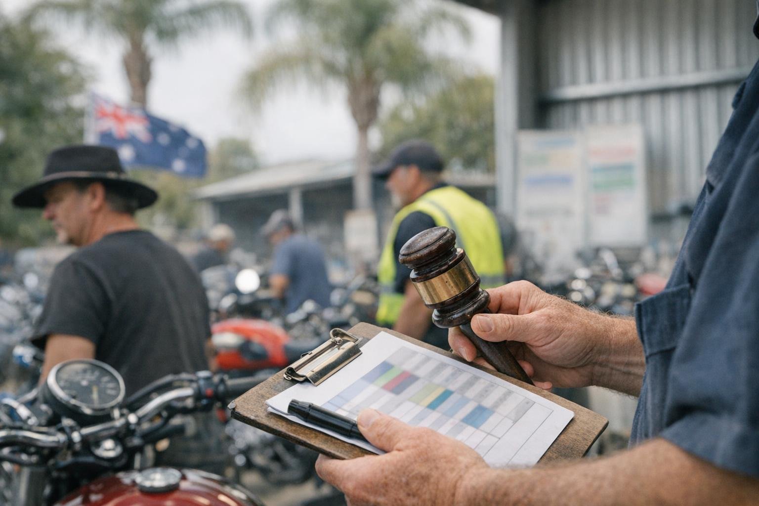 How Title Transfer applies to Motorcycle Auctions services in Australia, Australia — practical illustration