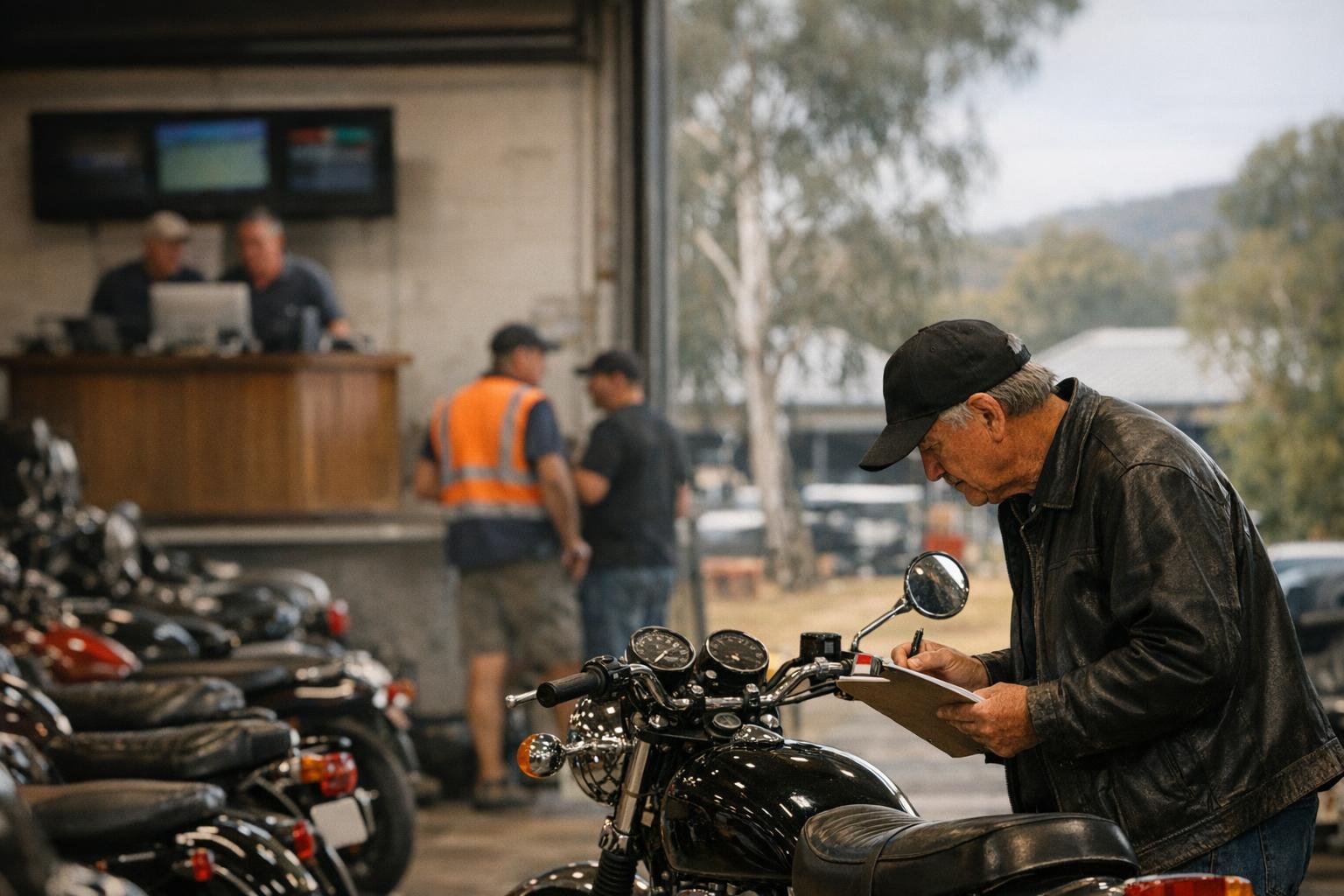 How Used Motorcycle applies to Motorcycle Auctions services in Australia, Australia — practical illustration